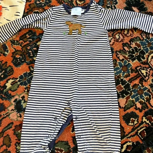 Little English Striped Onesie - Picture 1 of 3